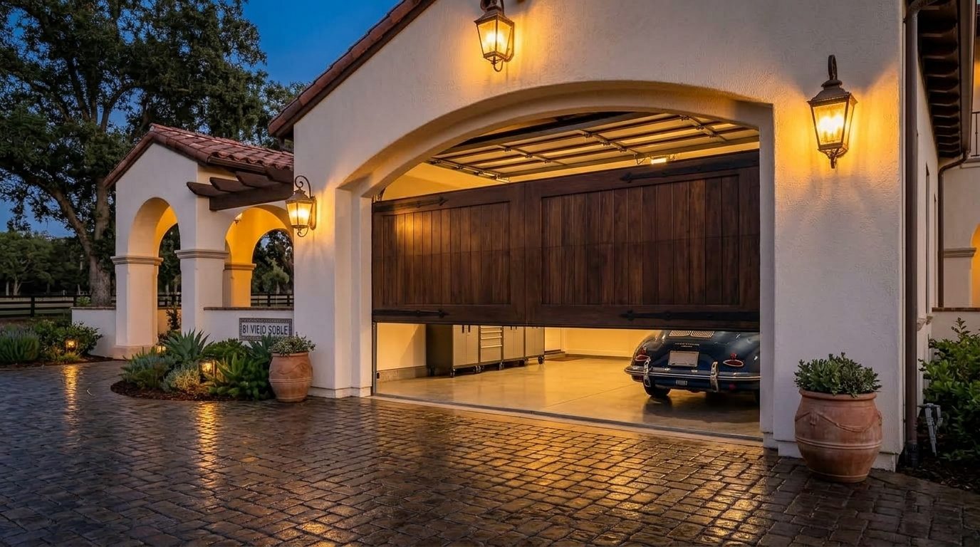 Denton Garage Door Repair Garage Door Gliding Open Revealing Warm Illuminated Interior
